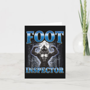 Foot Inspecle Funny Werevarv Meme Kort