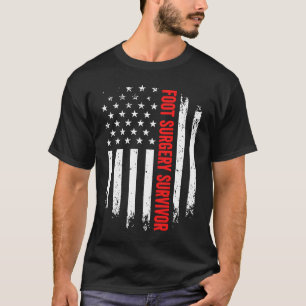 Foot Leg Survivor American Flagga Recovery G T Shirt