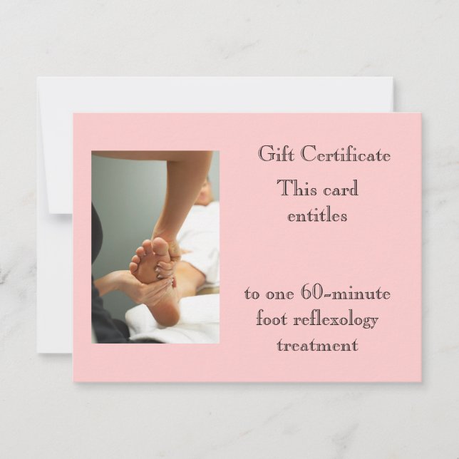 Foot Massage Gift-certifikat (Framsida)