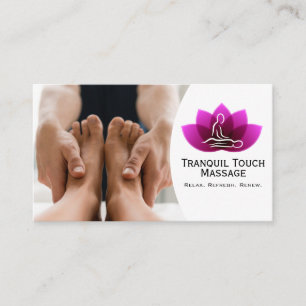 Foot Massage Spa-session för övergångsdag Visitkort