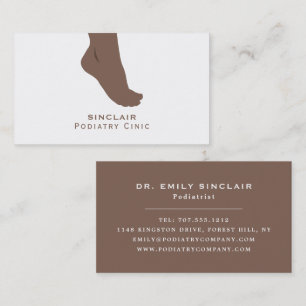Foot Porträtt, Podiatry Clinic, Podiatrist Visitkort