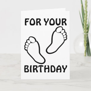 FOOT RUB BIRTHDAY-KORT KORT