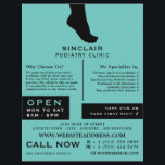 Foot Silhouette, Podiatry Clinic, Podiatrist Reklamblad<br><div class="desc">Foot Silhouette,  Podiatry Clinic,  Podiatrist Advertising Flyer från Affärskortet Store.</div>