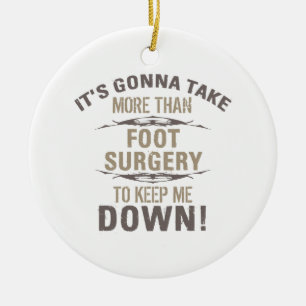 Foot Surgery Humor Julgransprydnad Keramik