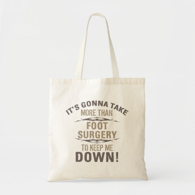 Foot Surgery Humor Tygkasse (Framsidan)