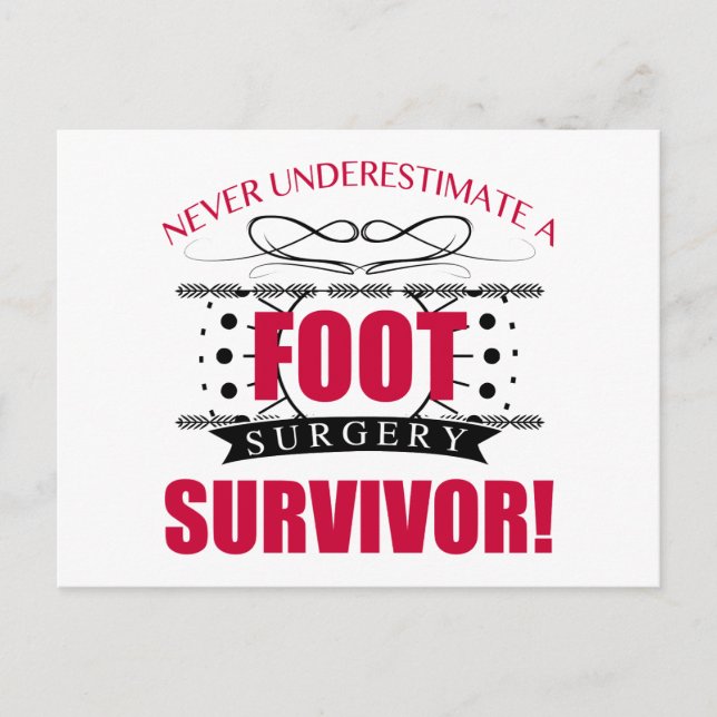 Foot Survivor Survivor Vykort (Framsida)