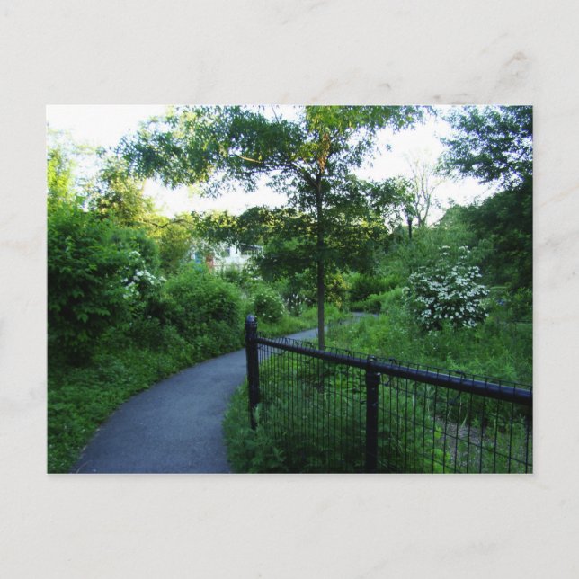 Foot väg till båset vykort (Framsida)