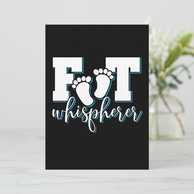 Foot Whisperer - Podiatry Podiatrist Foot Doktor Inbjudningar (Stående Fram)