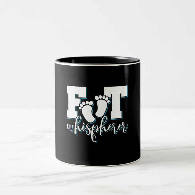 Foot Whisperer - Podiatry Podiatrist Foot Doktor Två-Tonad Mugg (Center)