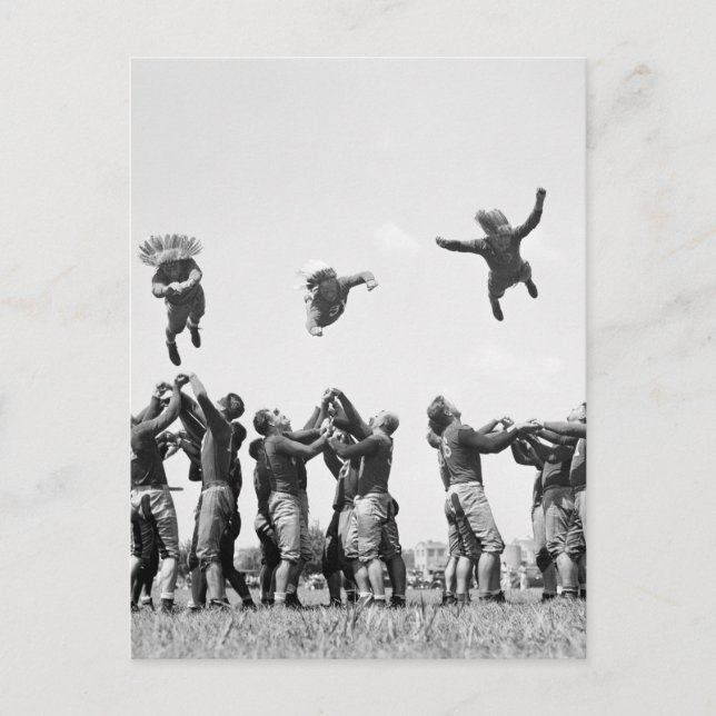 Football, 1930-talet vykort (Framsida)