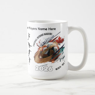 Football 2026 Coffee Mug– Mexico USA Canada Design Kaffemugg