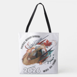 Football 2026 Tote Bag – Mexico USA Canada Design Tygkasse