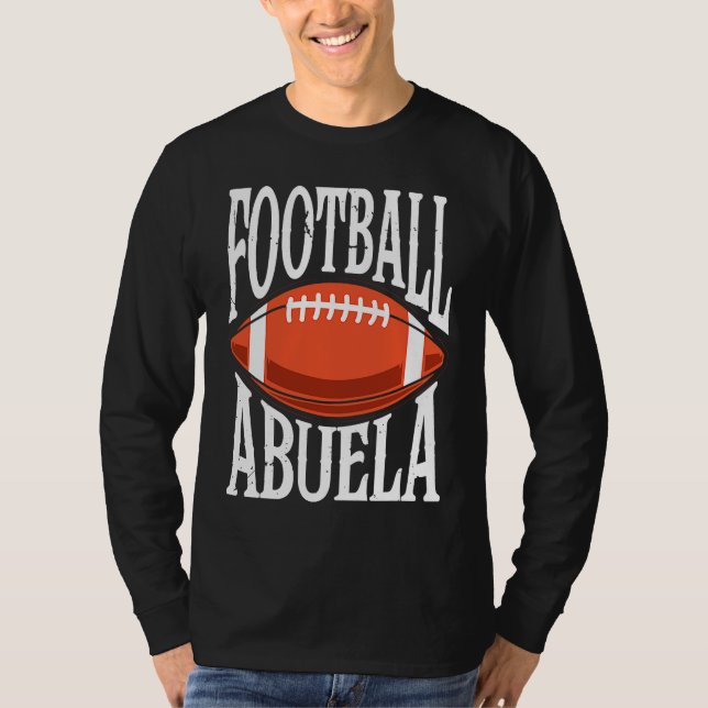 Football Abuela Grandma Grandmother T Shirt (Framsida)
