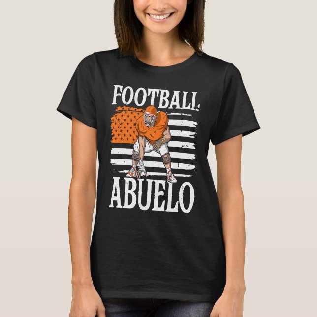 Football Abuelo Grandpa Grandfather T Shirt (Framsida)