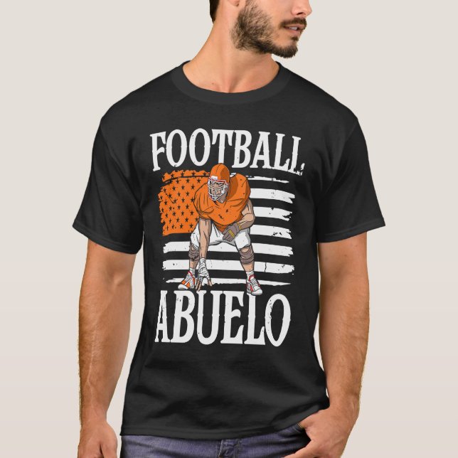 Football Abuelo Grandpa Grandfather T Shirt (Framsida)