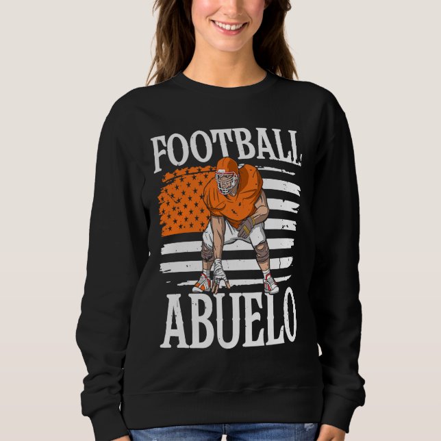 Football Abuelo Grandpa Grandfather T Shirt (Framsida)