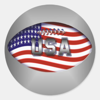 Football Amerikanska Flagga Runt Klistermärke