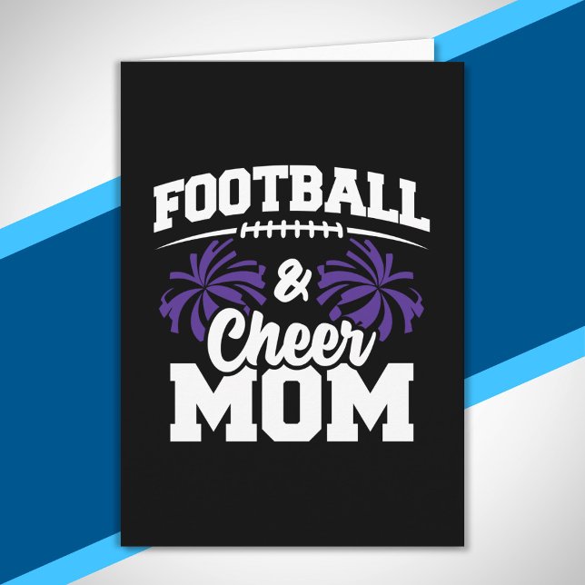 Football and Cheer Mamma - High School Sports Kort (Skapare uppladdad)