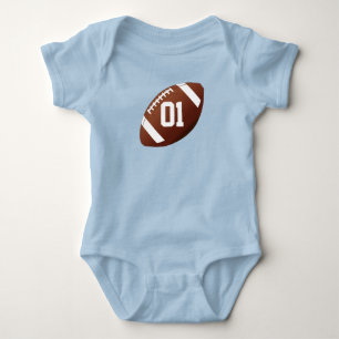Football Anpassningsbar Baby Jersey Romper Tee Shirt