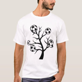 football arbre branche ballon t shirt