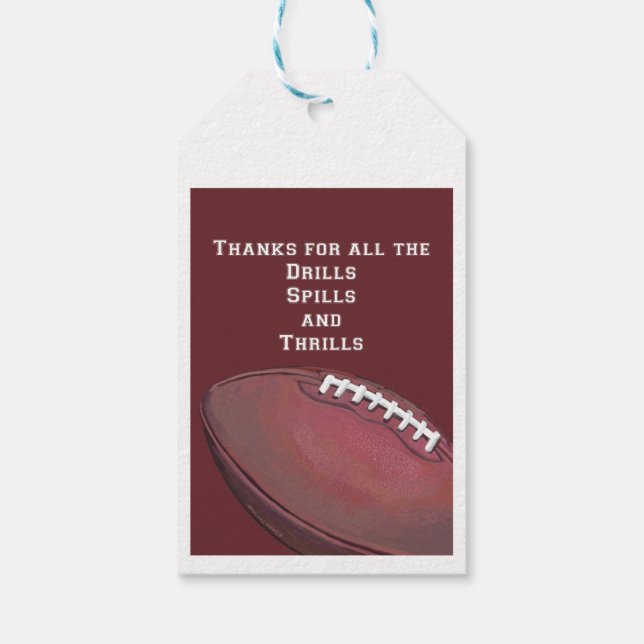 Football Art Tack Coach Presentetikett (Baksidan)