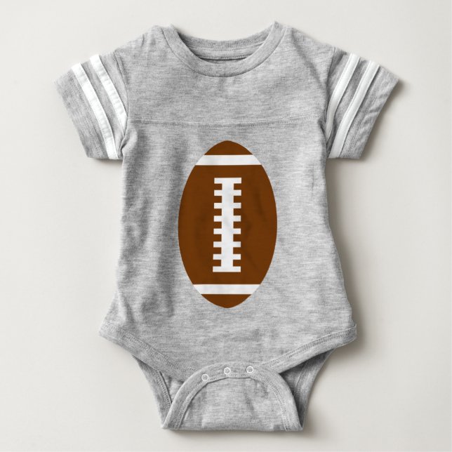FOOTBALL BABY Grått | Fotbollsgrafik framtill T-shirt (Framsida)