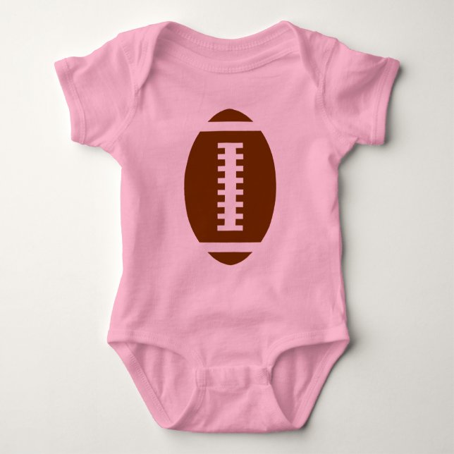 FOOTBALL BABY Rosa | Fotbollsgrafik framtill Tee Shirt (Framsida)