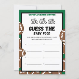 Football Baby Shower Game, Soccer - Editable Namn, Inbjudningar