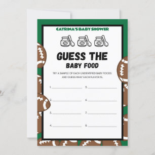 Football Baby Shower Game, Soccer - Editable Namn, Inbjudningar