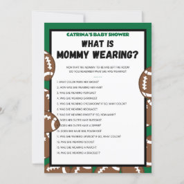 Football Baby Shower Game, Soccer - Editable Namn, Inbjudningar