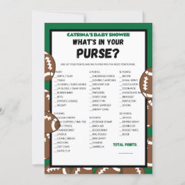Football Baby Shower Game, Soccer - Editable Namn, Inbjudningar