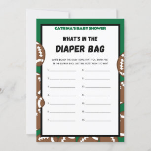 Football Baby Shower Game, Soccer - Editable Namn, Inbjudningar