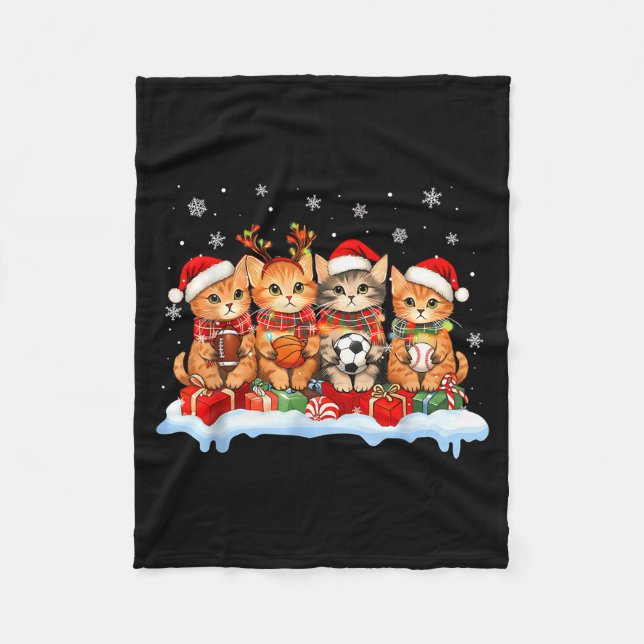 Football Baseball Basketball Player Funny Srt Chri Fleecefilt (Framsidan)