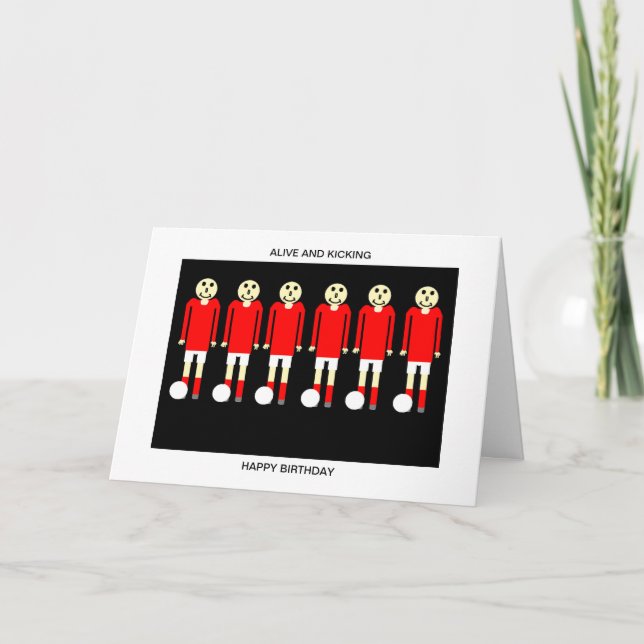 FOOTBALL BIRTHDAY CARD KORT (Framsida)
