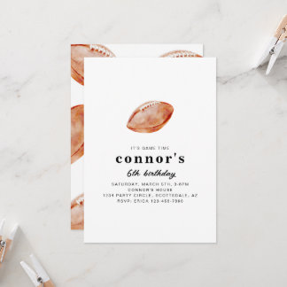 Football Birthday Party Invitation  Inbjudningar