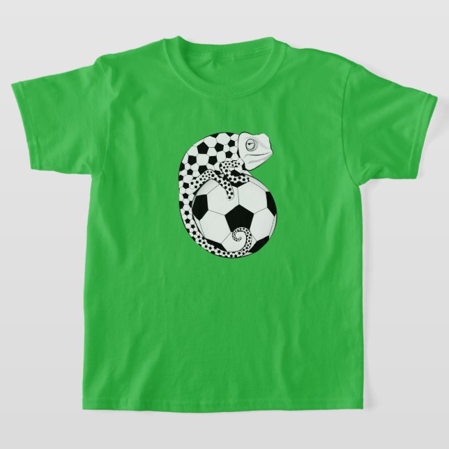 Football Chameleon T Shirt (Laydown)