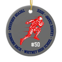 Football Champion Player School Blue Grått Red