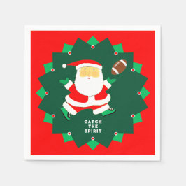 Football Christmas Holiday Party Pappersservett