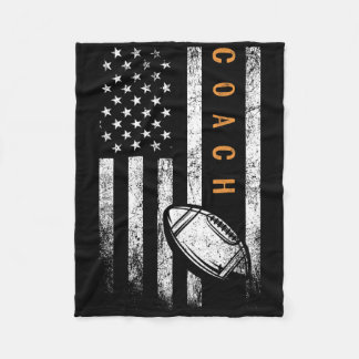 Football Coach American Flagga Football Trainer Co Fleecefilt