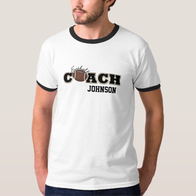Football Coach Black and Guld - SRF Tee (Framsida)