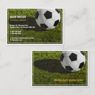 Football Coach Professionell Sports Visitkort