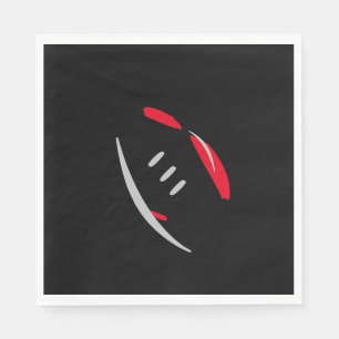Football Crimson/Grått/Black Luncheon Napkins Pappersservett