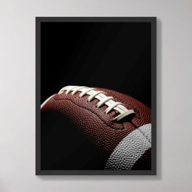 Football Dark Dramatic Laces Close Up Poster (Skapare uppladdad)