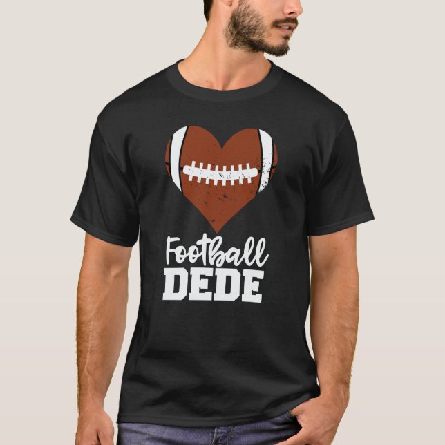 Football Dede Football Heart Grandma Dede T Shirt (Framsida)