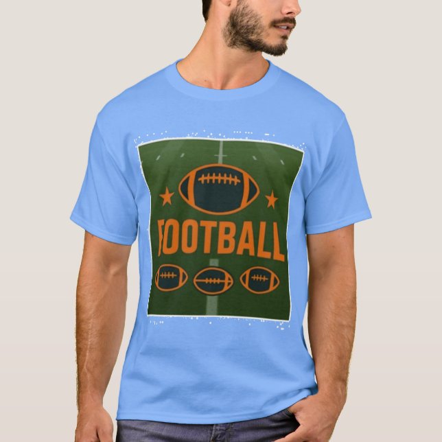 Football Design Graphic T Shirt (Framsida)