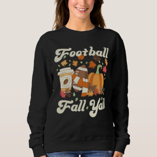 Football Fall Y'all Coffee Pumpkin Fall T Shirt