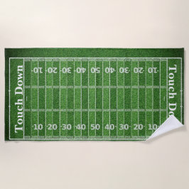 Football Fält Beach Towel