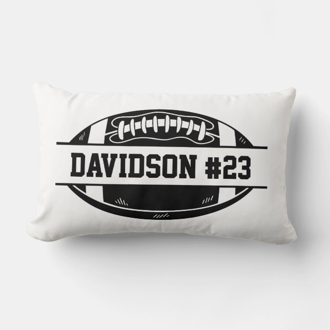 Football Fan Game Day Football Throw Pillow Lumbarkudde (Framsida)