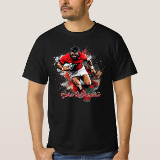 Football Fans Graphic and Text T Shirt