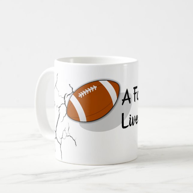 Football Fläkt Sports Team Man Cave Kaffemugg (Framsida vänster)